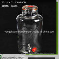 8L Big Clear Cone Glas Jar und Glas Deckel mit / ohne Metall Stand Clip Clip mit Wasserhahn